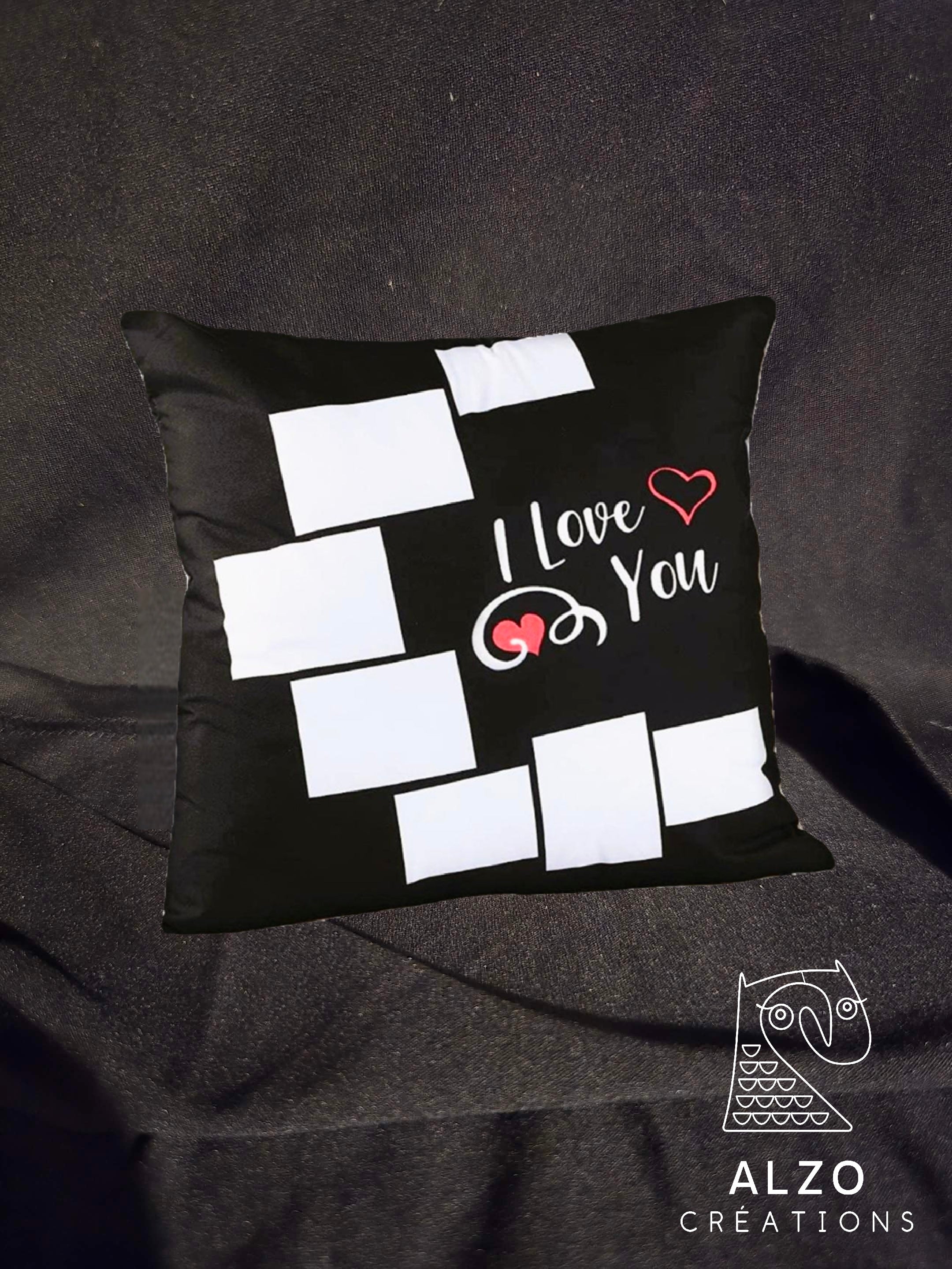 Housse à coussin I love you