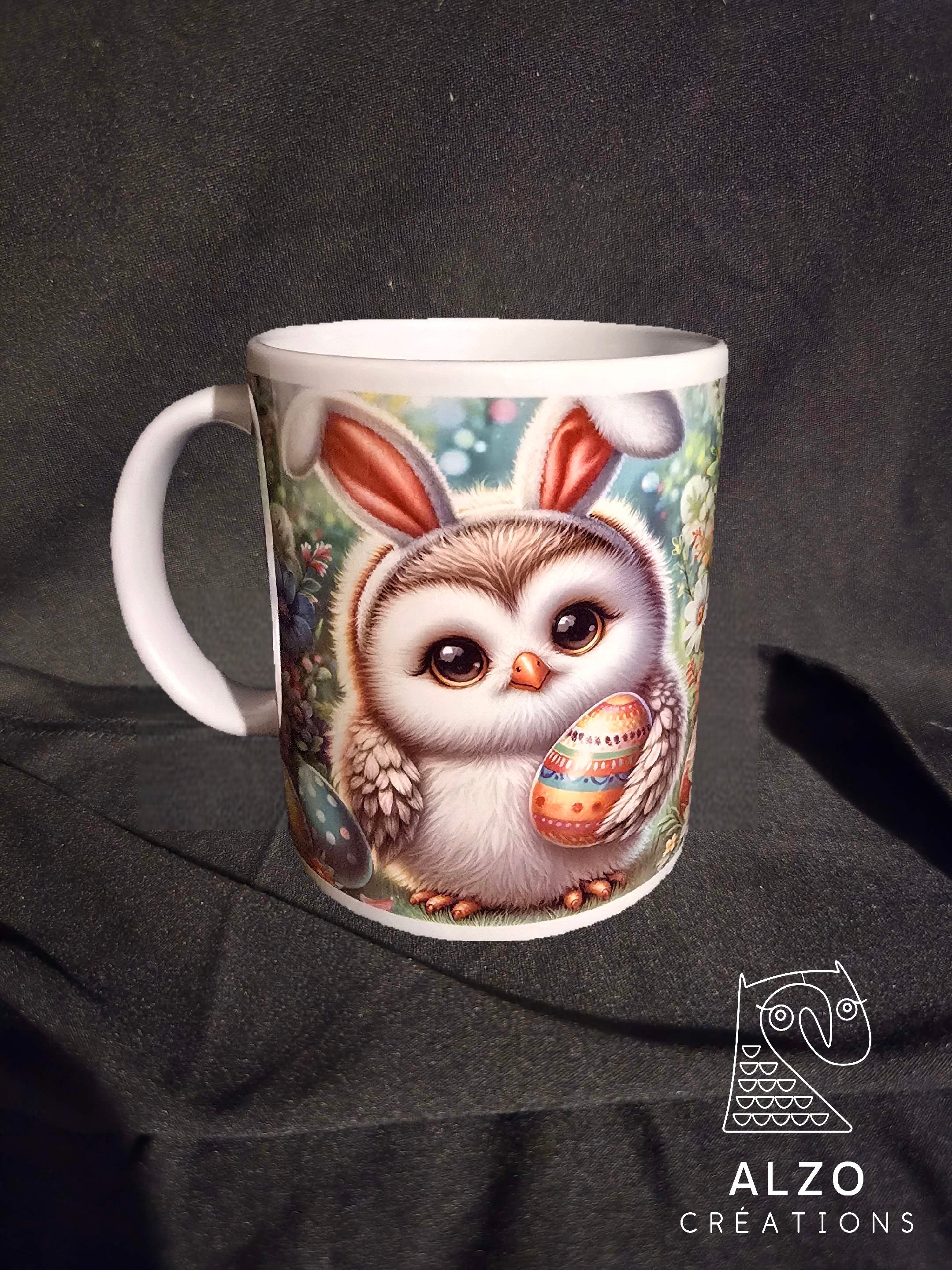 Tasse de Pâques hibou