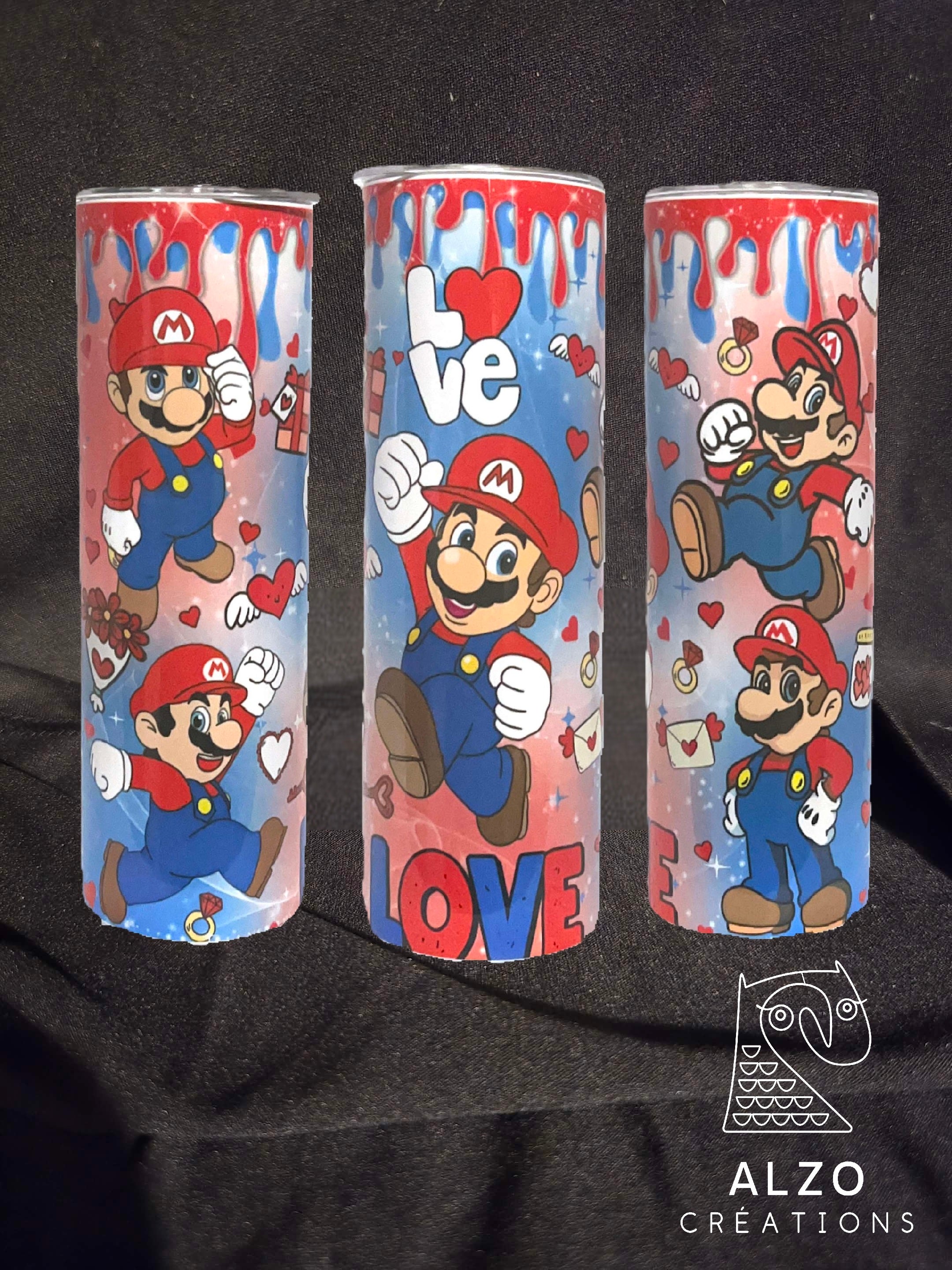 Tumbler St-Valentin Mario