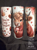 Tumbler St-valentin vache