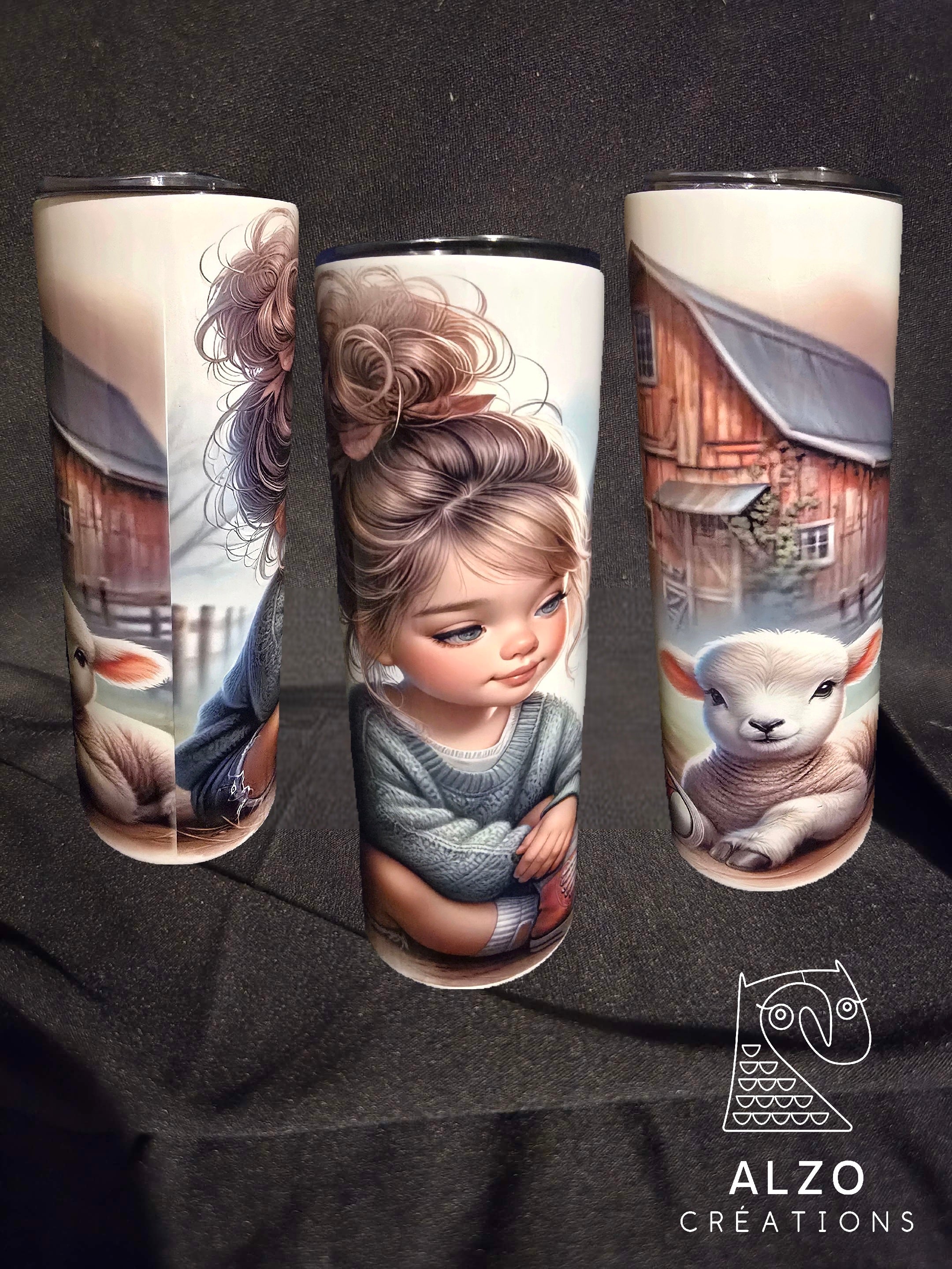 Tumbler Fillette ferme